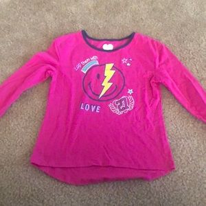 Hot pink long sleeve shirt